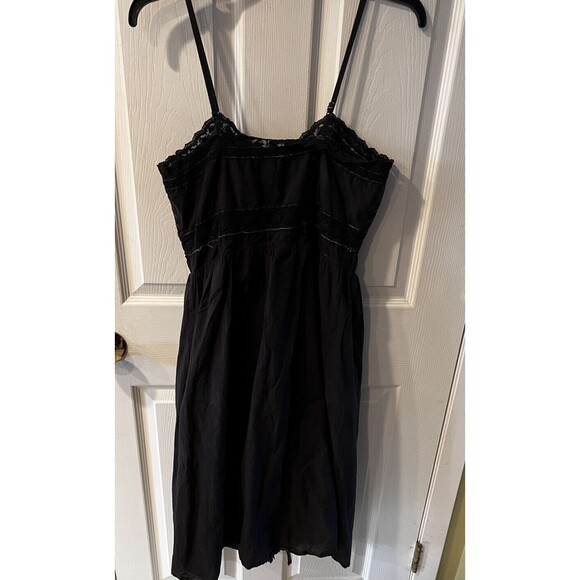 Simple Retro Dress Womens M/L Midi Slip boho dark romantic y2k coquette fairy - Picture 7 of 13